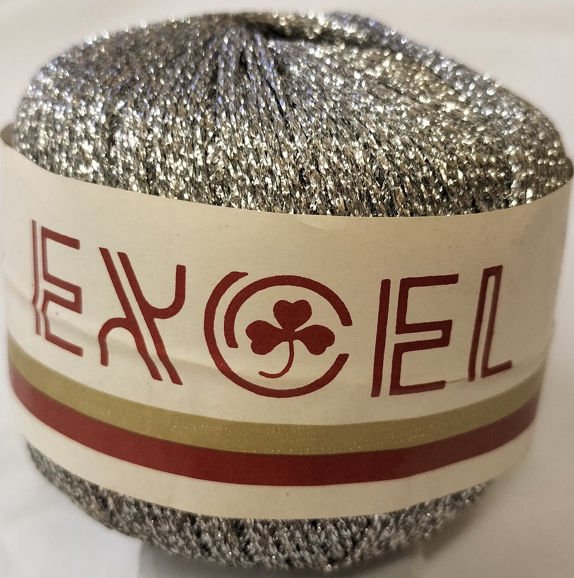 Metallic Yarn, Excel, 20Gm, Silver - Ball